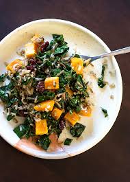 Wild Rice, Butternut Squash, and Kale Salad