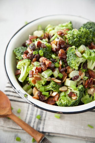 Broccoli, Almond, and Apple Salad