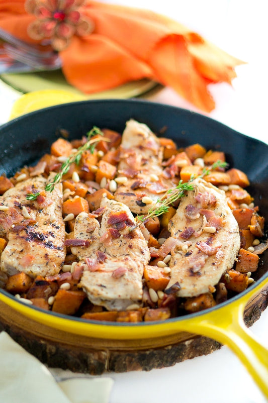Maple Dijon Chicken with Sweet Potatoes