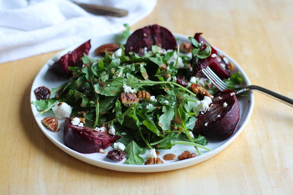Roasted Beet & Kale Salad with maple Vinaigrette