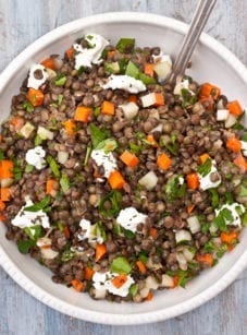 Roasted Veggie & Lentil Salad