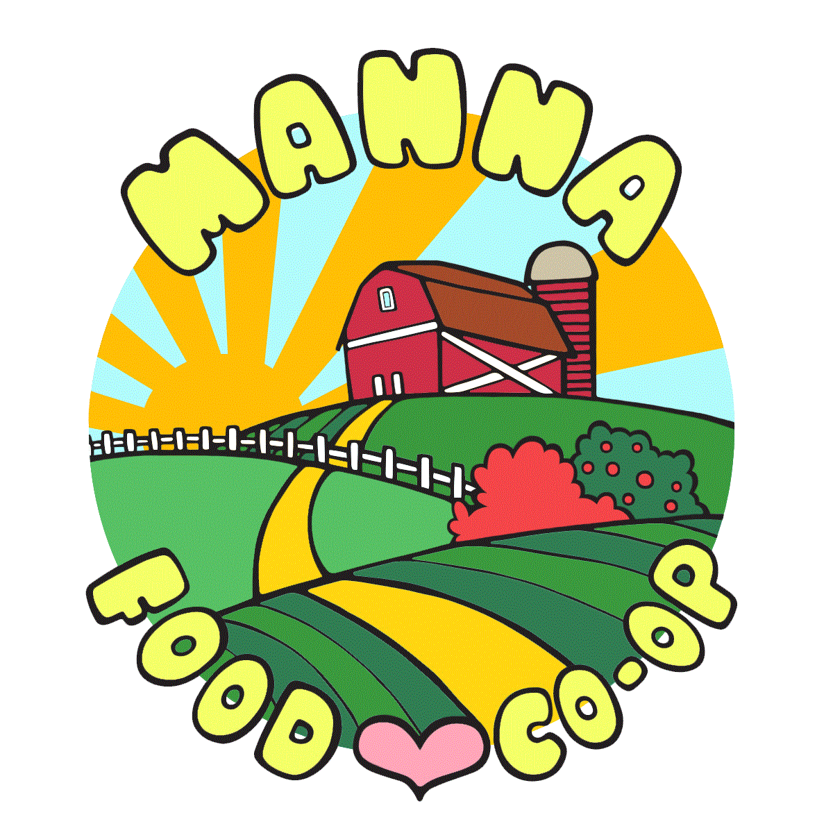manna food coop logo footer